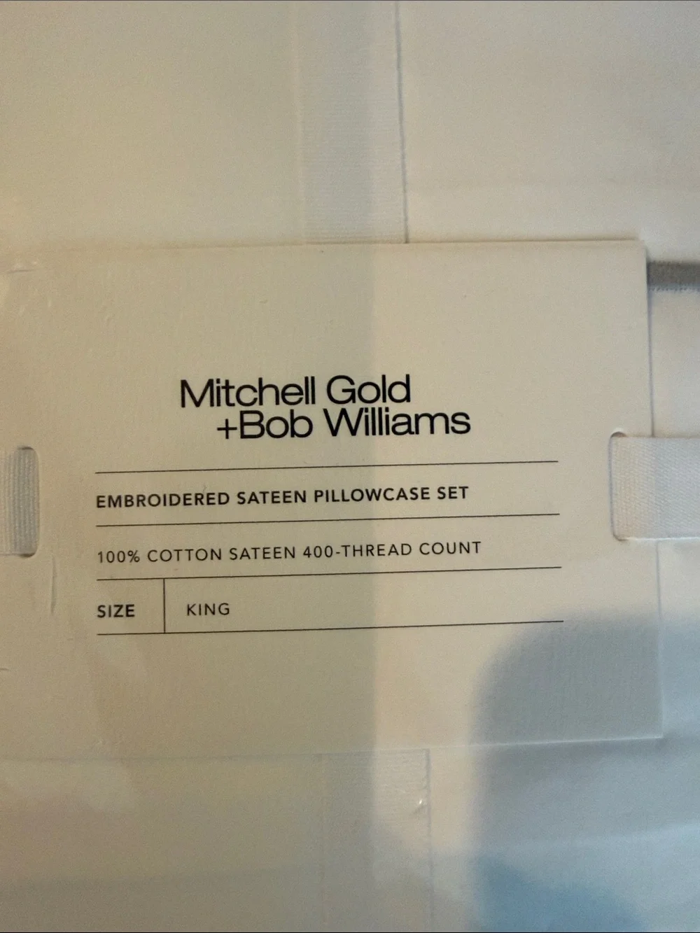 Mitchell Gold & Bob Williams Embroidered Sateen King Pillowcase Set